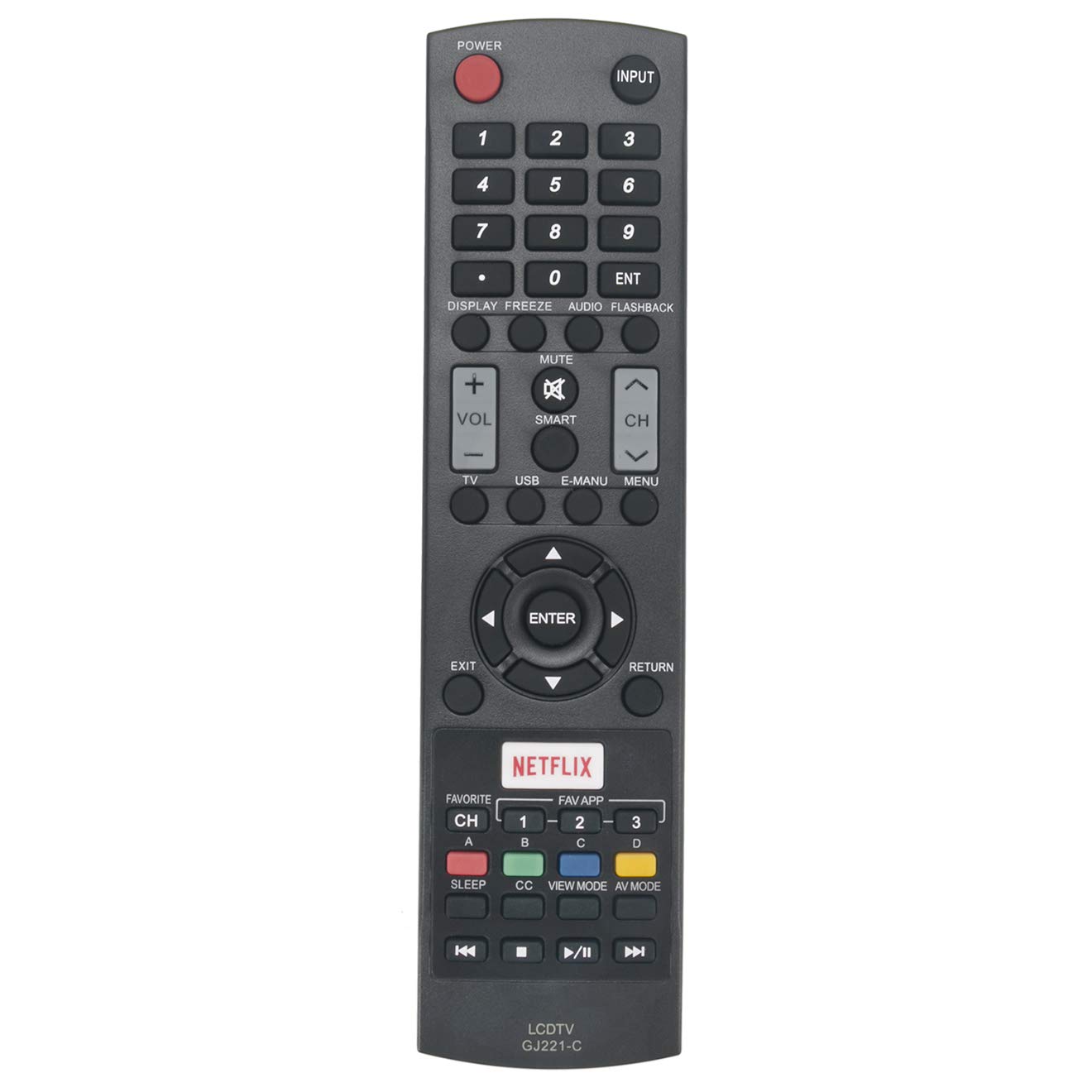 シャープgj221-c OEM HDTVのリモート・コントロールlc-40le653u、lc-43le653u Amazon.com: GJ221-C Replace Remote Control fit for Sharp LCD